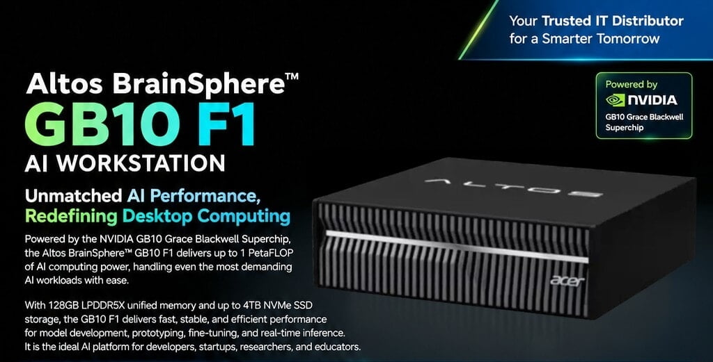 ก้าวสู่อีกขั้นของ AI Supercomputing บนโต๊ะทำงานของคุณ !